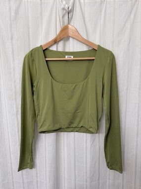 Cotton On Green Scoop Neck Crop Top